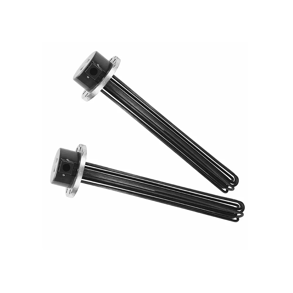 Máy sưởi ngâm mặt bích trống xả